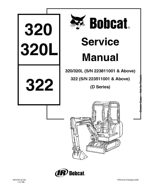 bobcat 320 compact excavator service repair manual|bobcat 320 specifications.